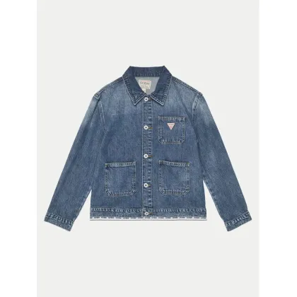 Zdjęcie Guess Kurtka jeansowa J5RL04 D45E0 Niebieski Regular Fit