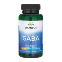 Zdjęcie Swanson GABA Forte Kwas gamma aminomasłowy 750 mg Kapsułki
