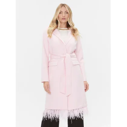 Zdjęcie TWINSET Płaszcz wełniany 232TP2010 Różowy Regular Fit