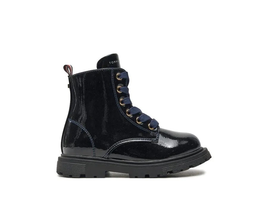 obrazek 1 Tommy Hilfiger Kozaki Lace-Up Bootie T1A5-33564-1237 M Granatowy