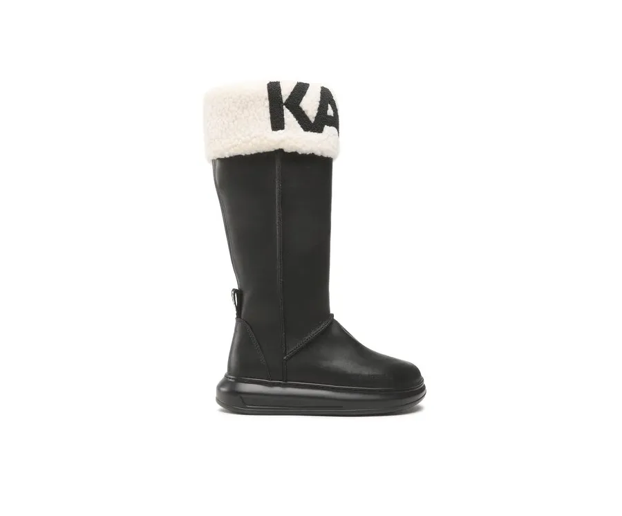 obrazek 1 KARL LAGERFELD Kozaki KL44580 Czarny
