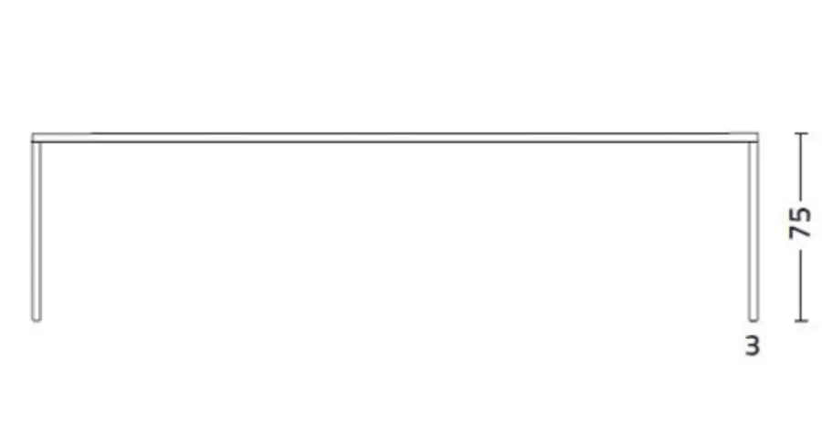 obrazek 2 Minimalistyczny stół Pure - stal z poliestrem - Colico