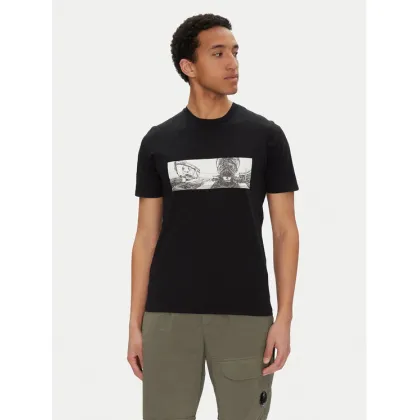 Zdjęcie C.P. Company T-Shirt 18CMTS319A005431G Czarny Regular Fit