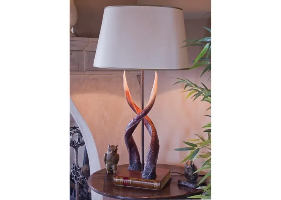obrazek 2 Lampa z porożem antylopy