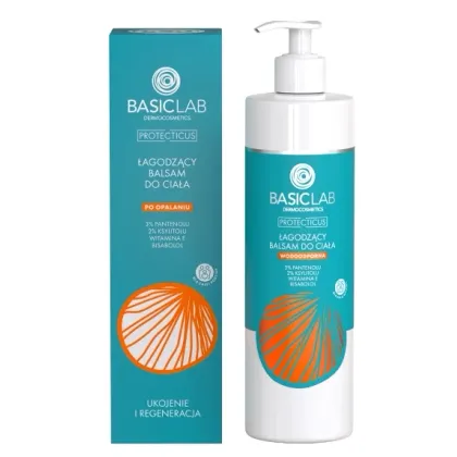 Zdjęcie Basiclab Dermocosmetics Łagodzący balsam do ciała po opalaniu, 300 ml 300 ml