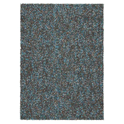 Picture Stylish brown and blue loop carpet - STONE 18815