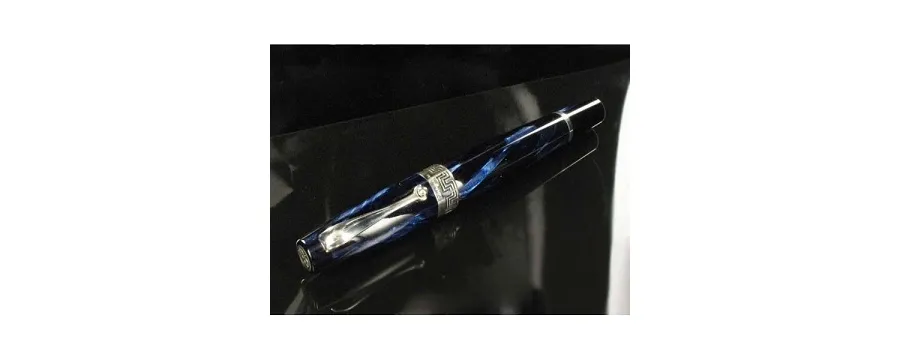 obrazek 3 Dyskretne Pióro Kulkowe Blue Celluloid Miya Montegrappa