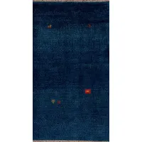 Picture Classic blue hand-woven carpet from Iran - Jordan