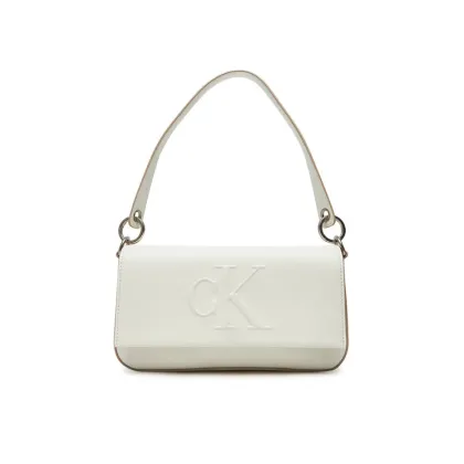 Zdjęcie Calvin Klein Torebka Sculpted Flap Shoulder Pouch LV04K3148G Biały