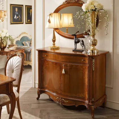 Zdjęcie Luksusowy klasyczny 2-drzwiowy kredens do salonu