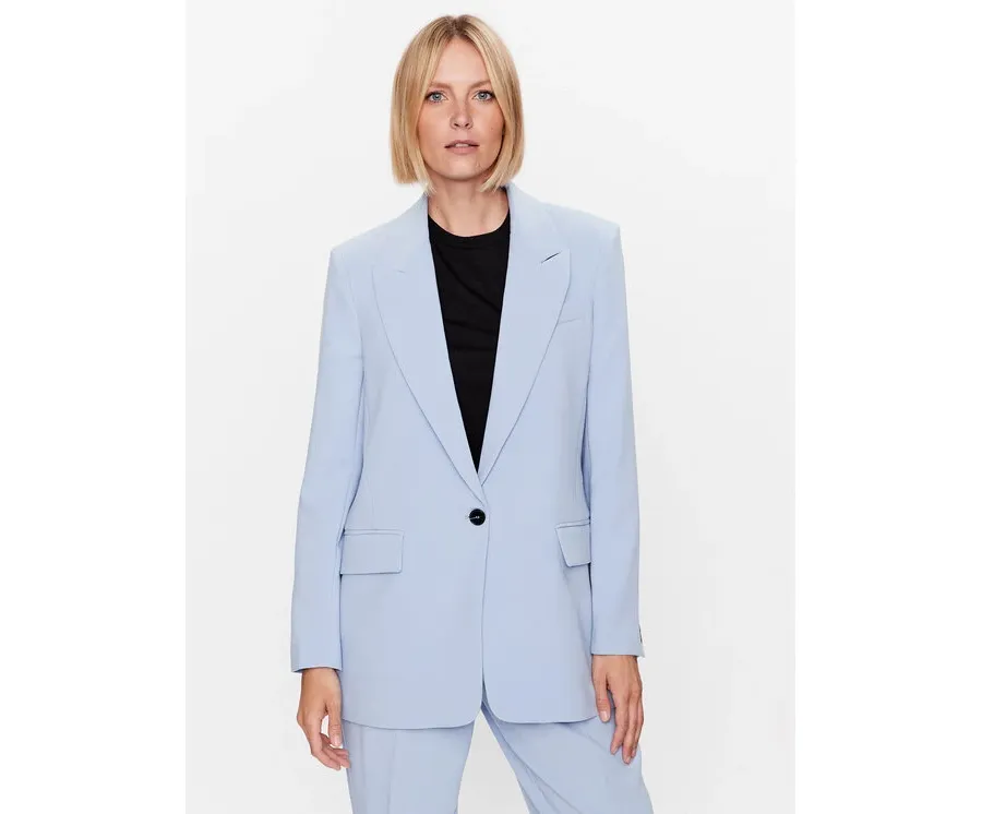 obrazek 1 Bruuns Bazaar Marynarka Cindy BBW2548 Błękitny Regular Fit
