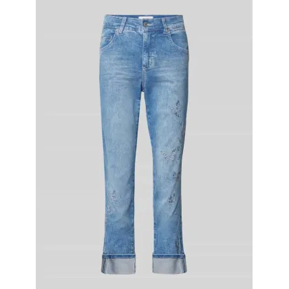 Zdjęcie Jeansy o skróconym kroju regular fit model ‘Cici’