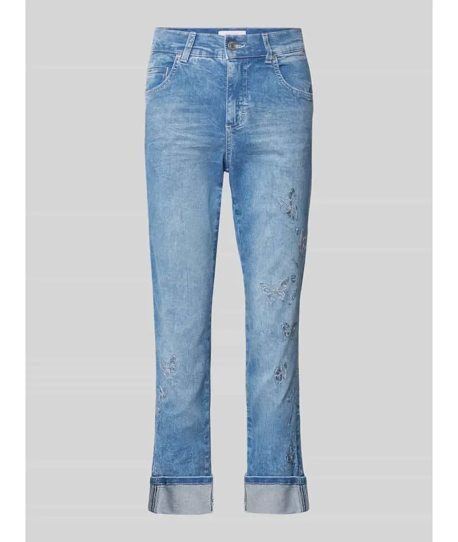 obrazek 1 Jeansy o skróconym kroju regular fit model ‘Cici’