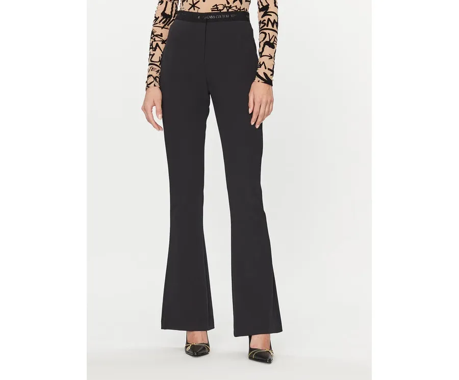 obrazek 1 Versace Jeans Couture Spodnie materiałowe 75HAA107 Czarny Slim Fit