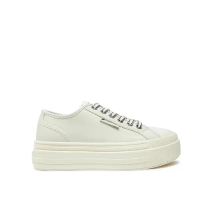 Zdjęcie Tommy Jeans Trampki Foxing EN0EN02714 Écru