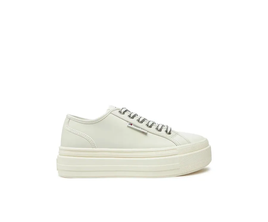 obrazek 1 Tommy Jeans Trampki Foxing EN0EN02714 Écru