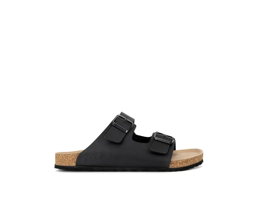 obrazek 1 Rieker Klapki 22190-01 Czarny