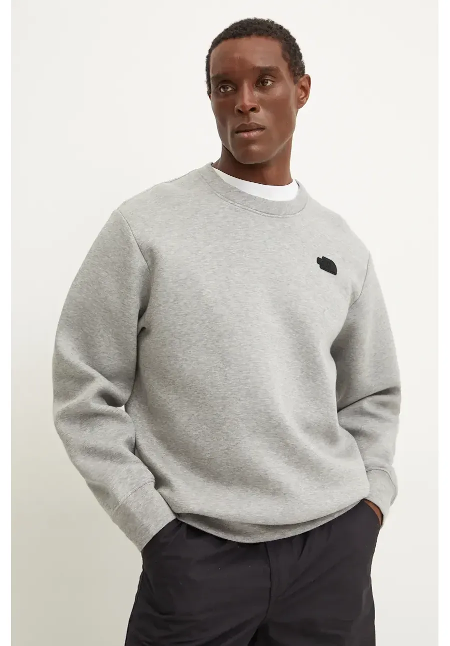 obrazek 1 The North Face bluza Crew Neck Sweatshirt męska kolor szary melanżowa NF0A8AMAEC41