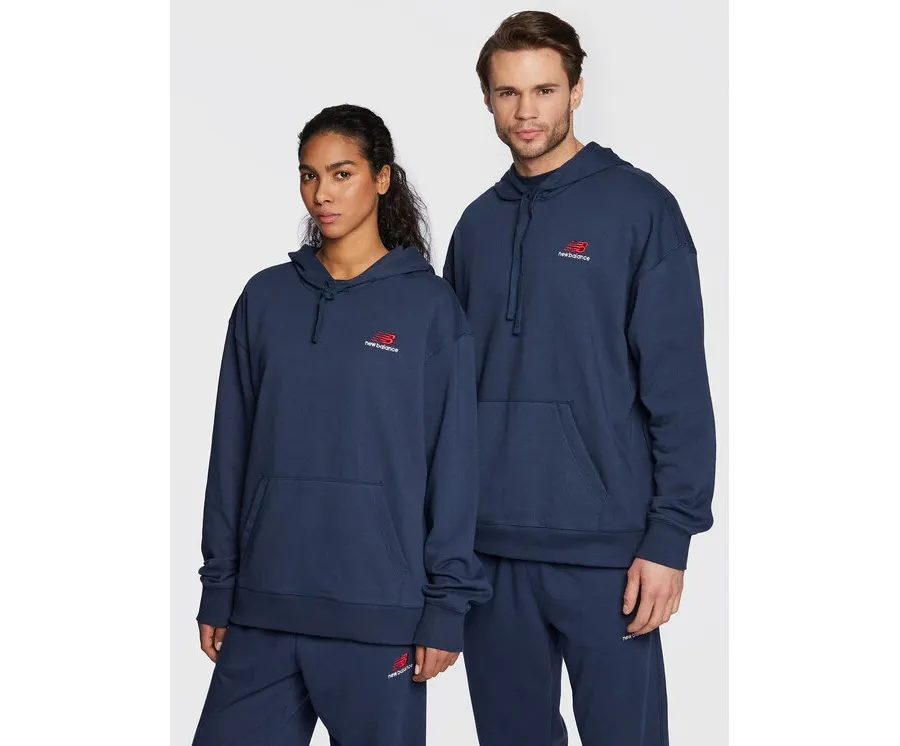 obrazek 1 New Balance Bluza Unisex UT21500 Granatowy Relaxed Fit