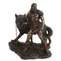 Zdjęcie Niezwykła figura dekoracyjna - Tyr i wilk Fenrir