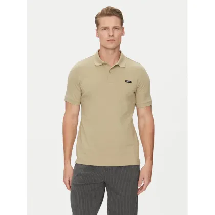 Zdjęcie Calvin Klein Polo K10K111196 Beżowy Slim Fit
