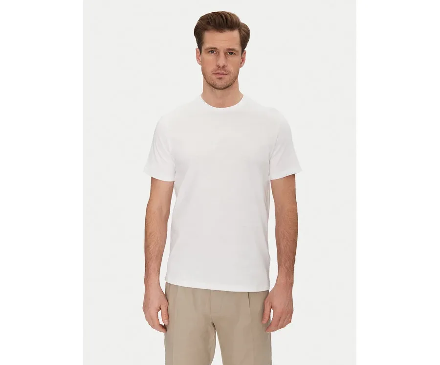 obrazek 1 Calvin Klein Jeans T-Shirt LV040HM265 Biały Regular Fit