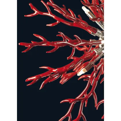 Zdjęcie Szykowna lampa sufitowa na 6 żarówek - szkło Murano