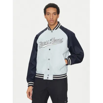 Zdjęcie Guess Jeans Kurtka bomber M5GL32 WHAA2 Błękitny Regular Fit