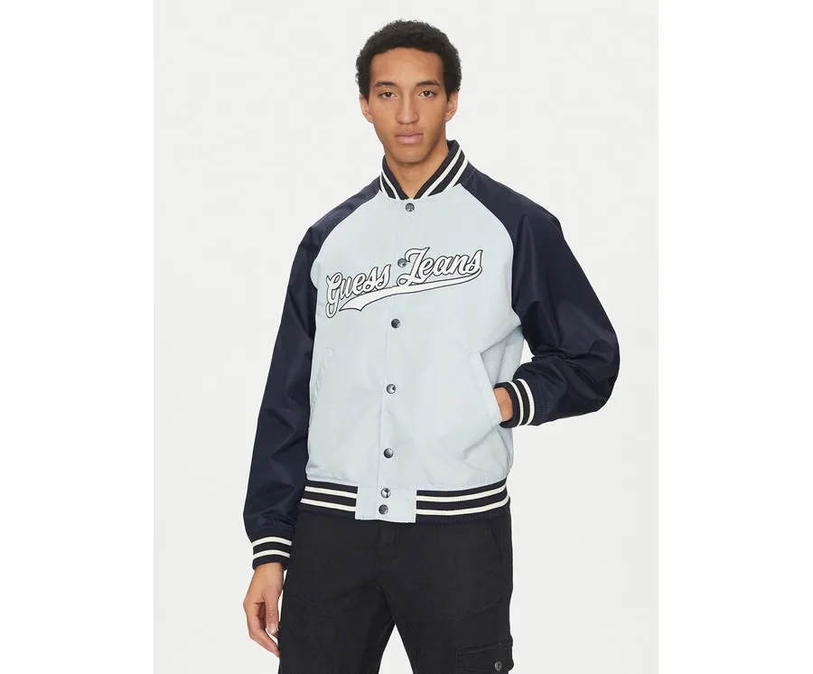 obrazek 1 Guess Jeans Kurtka bomber M5GL32 WHAA2 Błękitny Regular Fit