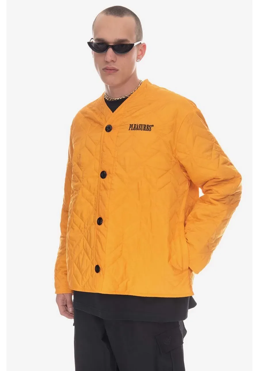 obrazek 1 PLEASURES kurtka Lasting Liner Jacket męska kolor pomarańczowy przejściowa P23SP001-ORANGE