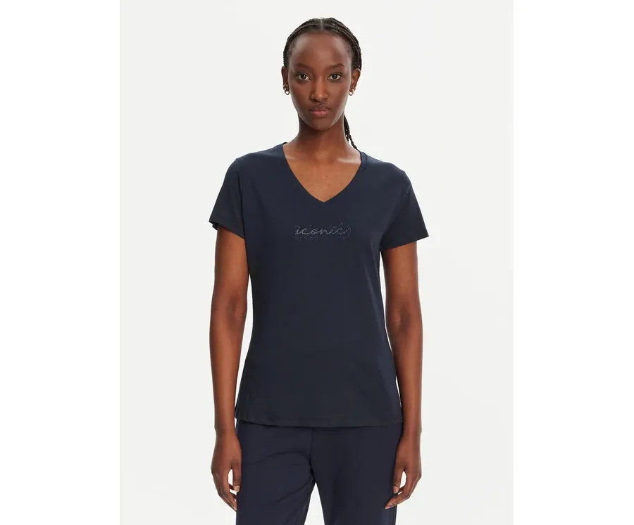 obrazek 1 Liu Jo Sport T-Shirt TA5179 J6040 Granatowy Regular Fit