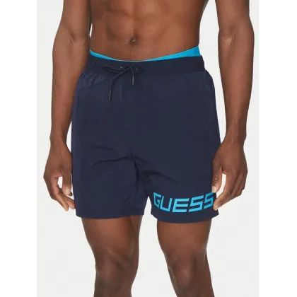 Zdjęcie Guess Szorty kąpielowe F5GT12 WH1C2 Granatowy Regular Fit
