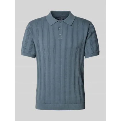 Zdjęcie Koszulka polo o kroju regular fit z fakturowanym wzorem