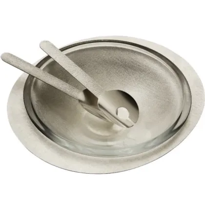 Zdjęcie Posrebrzana misa sałatkę