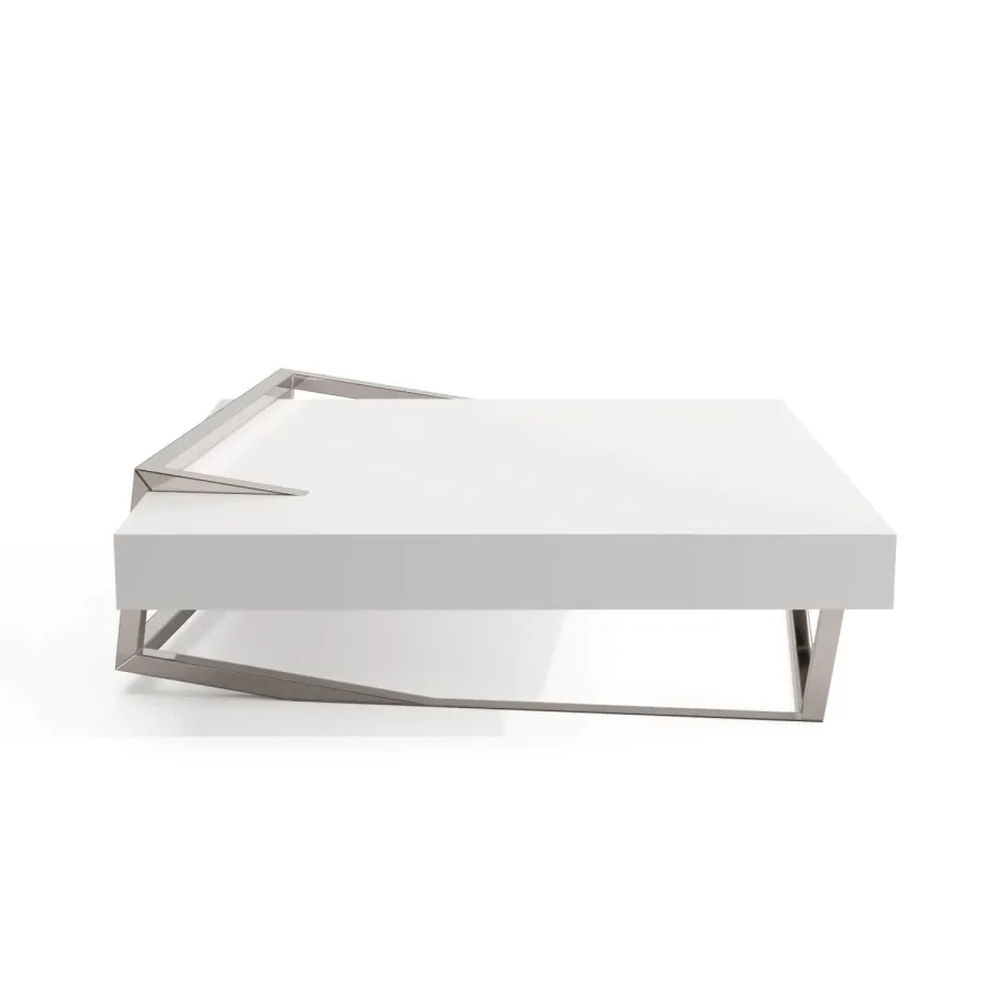 obrazek 1 Stolik kawowy z drewna lakierowanego na biało