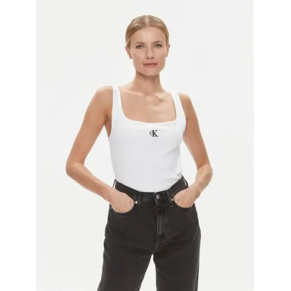 Zdjęcie Calvin Klein Jeans Top J20J223192 Biały Relaxed Fit