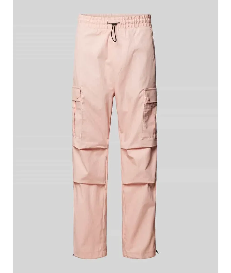 obrazek 1 Spodnie cargo o kroju regular fit z marszczeniami model ‘Geo’