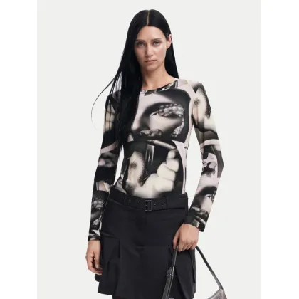 Zdjęcie Desigual Bluzka Surrealismo 24WWTK49 Szary Slim Fit