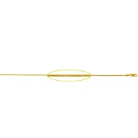 Picture Prestigious braided gold necklace, 45 cm