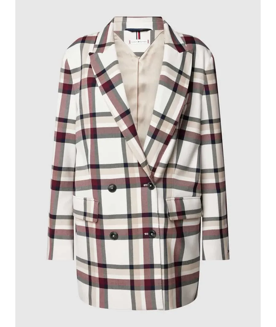 obrazek 1 Żakiet ze wzorem w kratę model ‘GLOBAL STRIPE CHECK’