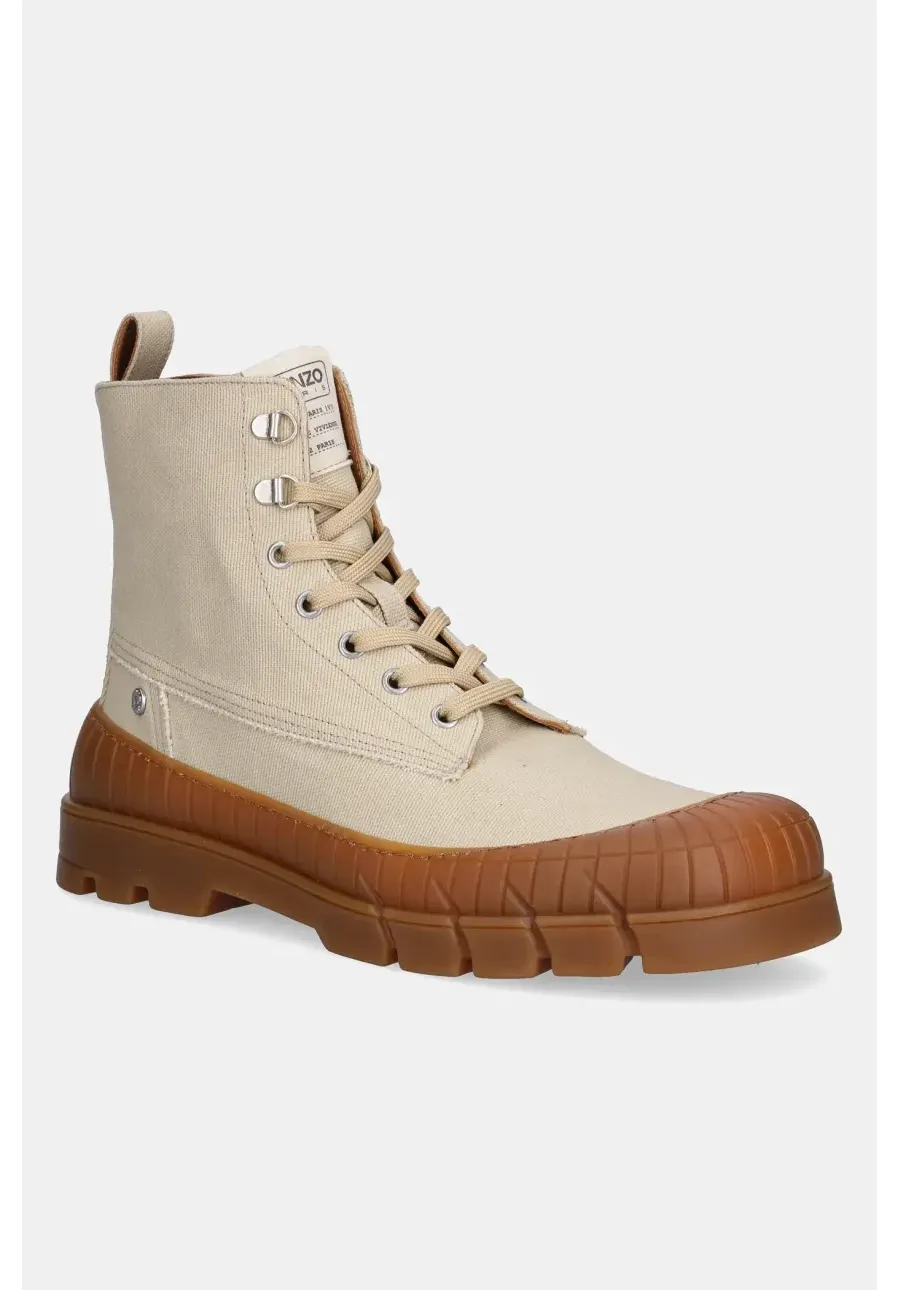 obrazek 1 Kenzo buty wysokie Boot męskie kolor beżowy FF55BT720F52.11