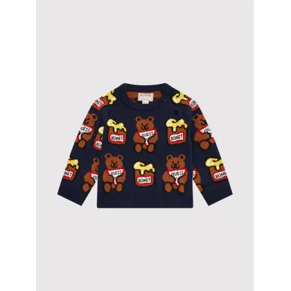 Zdjęcie Guess Sweter H1YT01 Z2S40 Granatowy Regular Fit