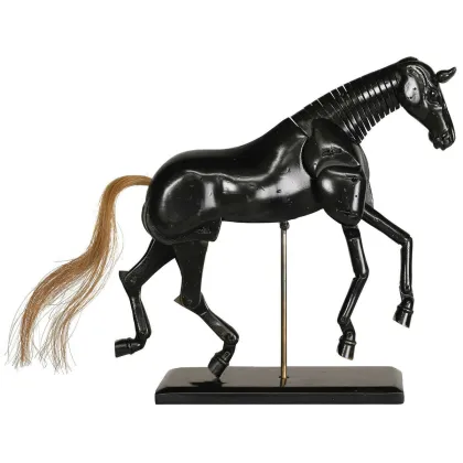 Zdjęcie Czarny model konia artystycznego - Authentic Models