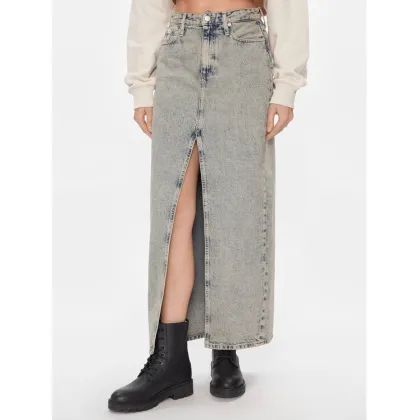 Zdjęcie Calvin Klein Jeans Spódnica jeansowa Front Split Maxi Denim Skirt J20J222869 Niebieski Slim Fit