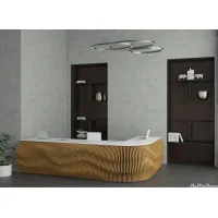 Picture Exclusive reception counter made of plywood