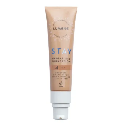 Zdjęcie Lumene Stay Lekki długotrwały podkład SPF30 4 Tan Tan 30 ml