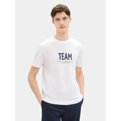 Zdjęcie Tom Tailor Denim T-Shirt 1040838 Biały Regular Fit
