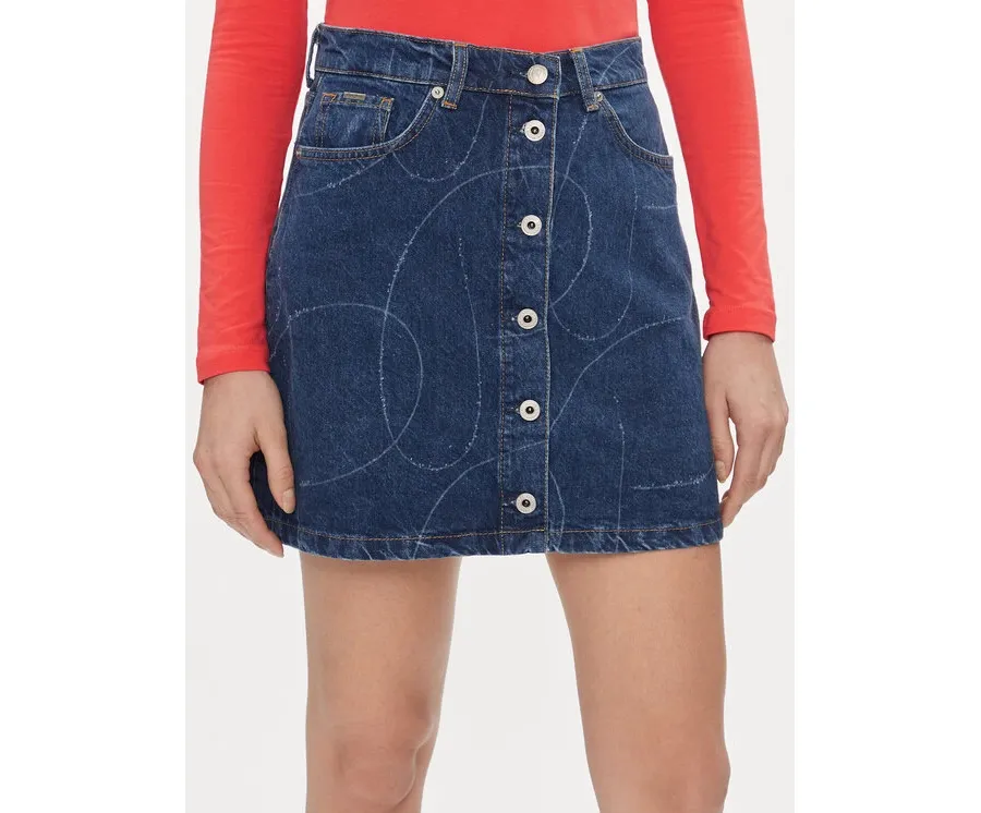 obrazek 1 Pepe Jeans Spódnica jeansowa Winnie PL901097 Granatowy Regular Fit
