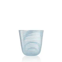Picture A stunning blue wine glass made of Murano glass