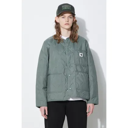 Zdjęcie Carhartt WIP kurtka Skyler Liner damska kolor zielony przejściowa oversize I031602.1YFXX